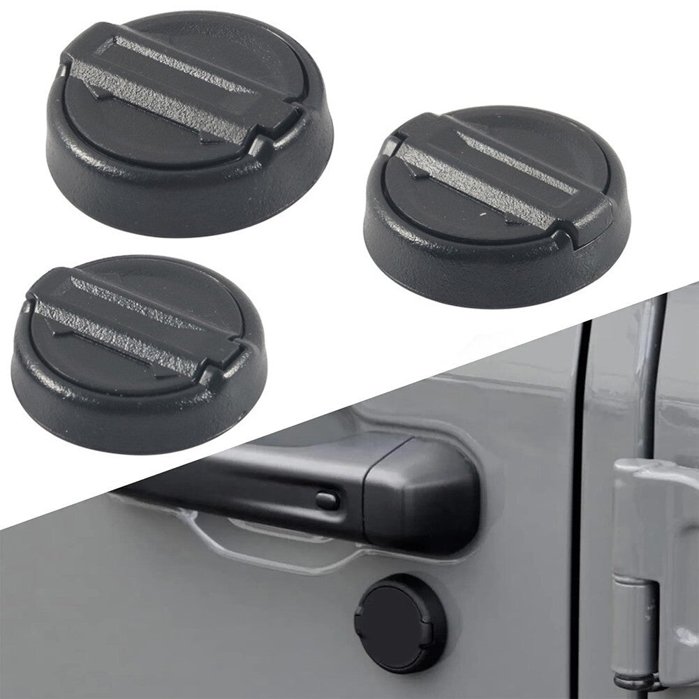 3Pcs Magnetic Keyhole Covers for Jeep for Wrangler JL For Gladiator JT 2018-2024
