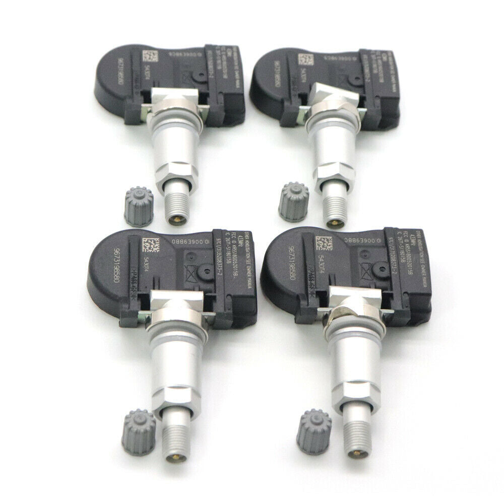 4Pcs TPMS Tire Pressure Sensor for Peugeot 207 307 for Citroen C4 5430T4 9673198580