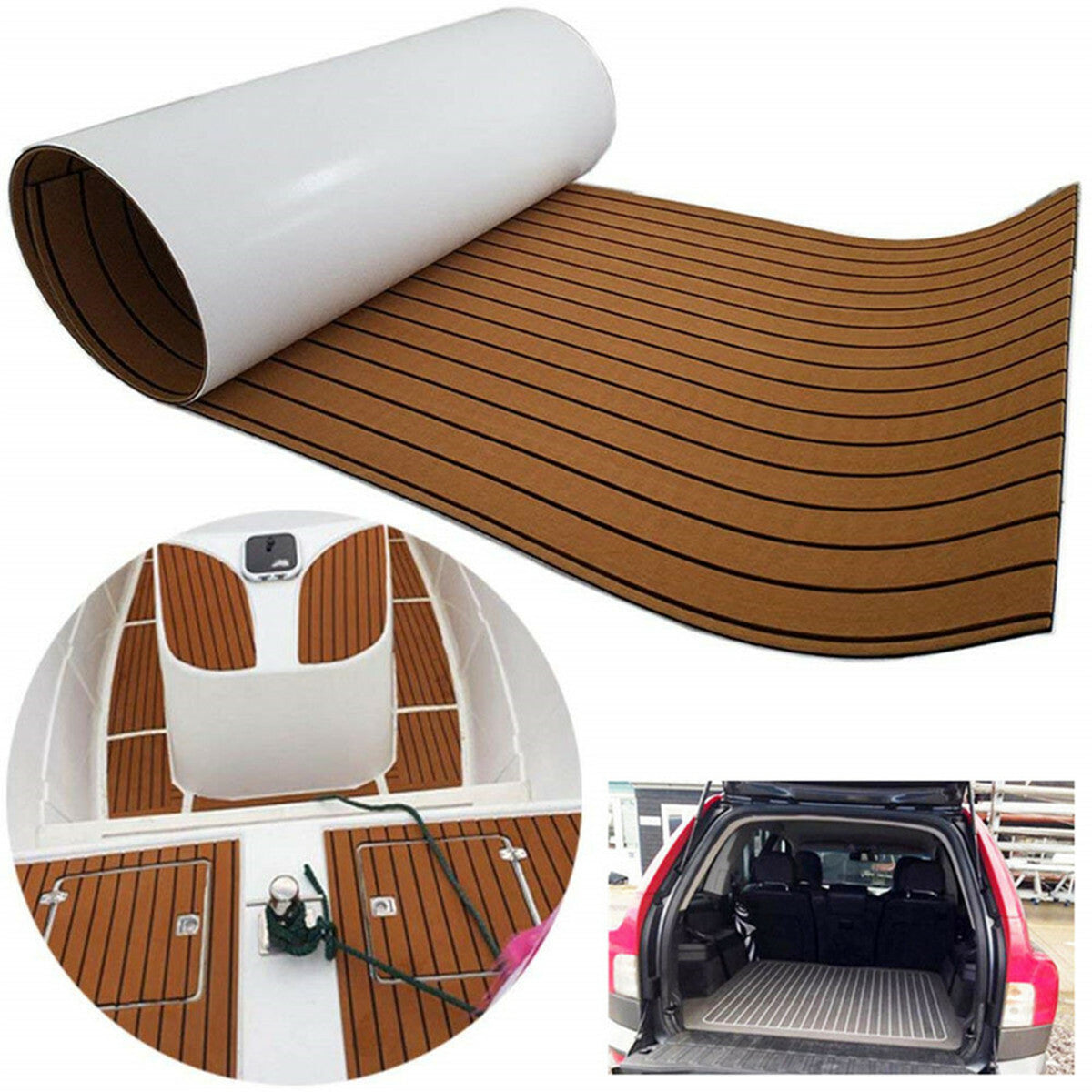 Self-Adhesive Non-skid EVA Foam DIY Custom Floor Mat for Car Trunk Boat Decking Q