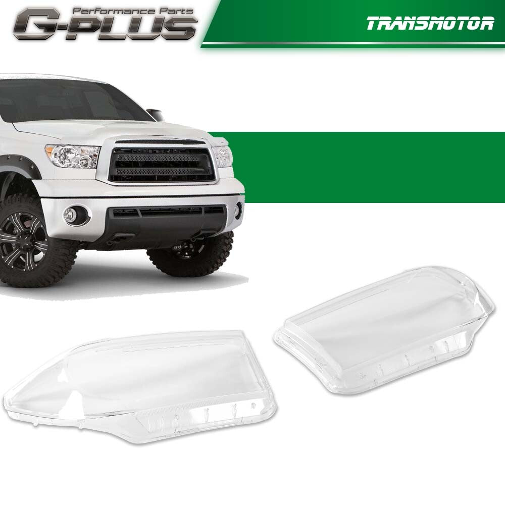 Replacement headlight lenses for 2007-2013 for Toyota Tendera and 2008-2017 Sequoia.