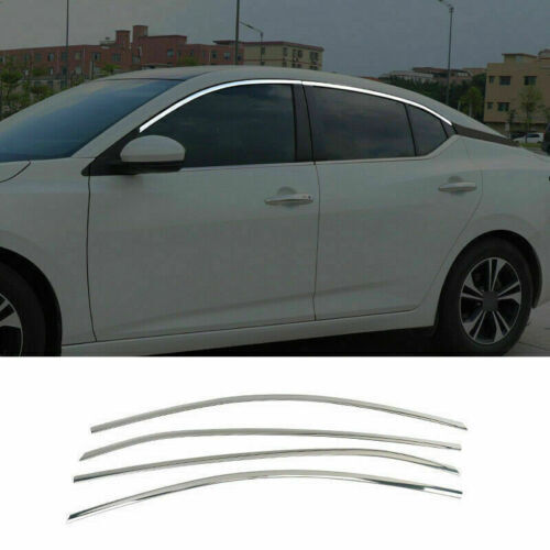 Chrome Style Window Strips Molding Trim Steel for Nissan Sentra Sylphy 2020-2023