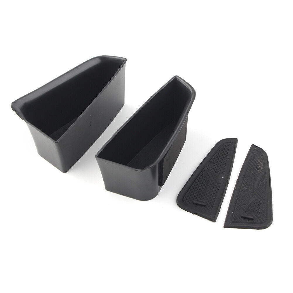 2Pcs Car Rear Door Handle Armrest Storage Box Kit for Audi A3/S3 2014-18
