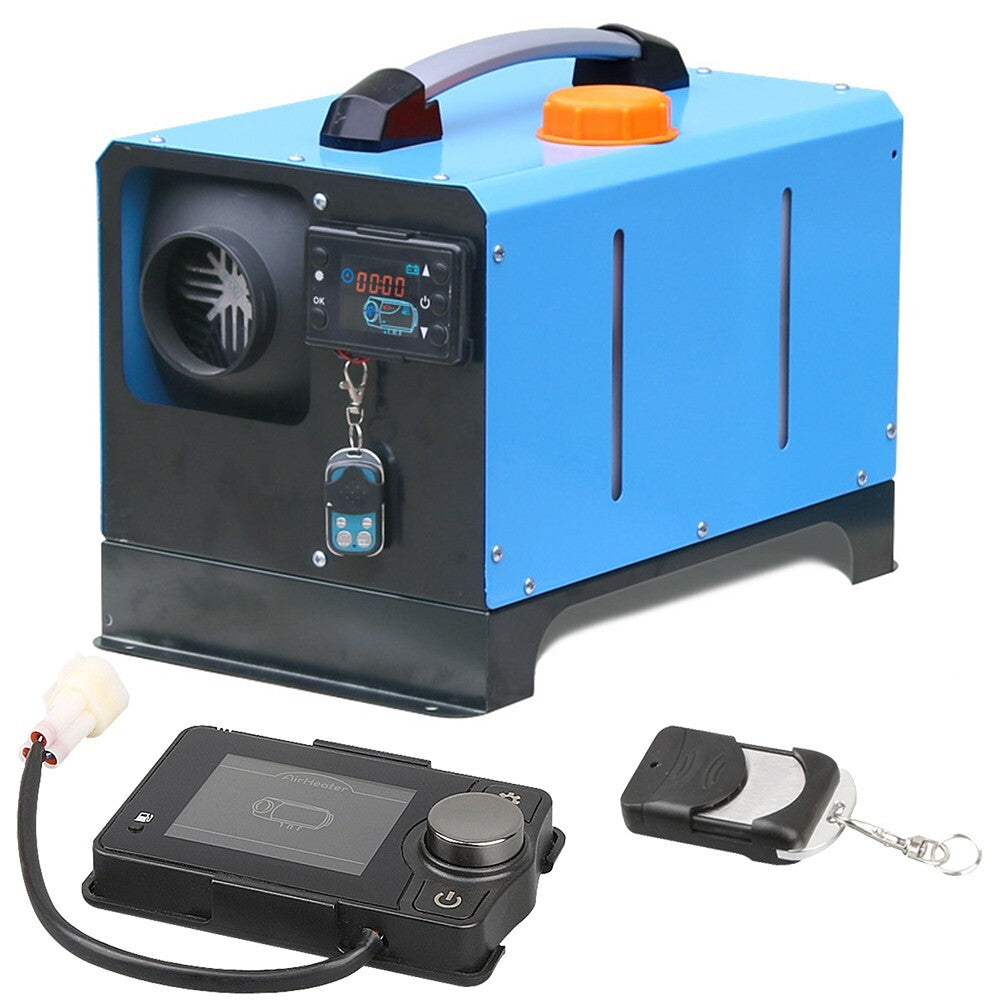 12V/24V Compatible-BT Control Diesel Parking Heater LCD Switch + Remote Control v