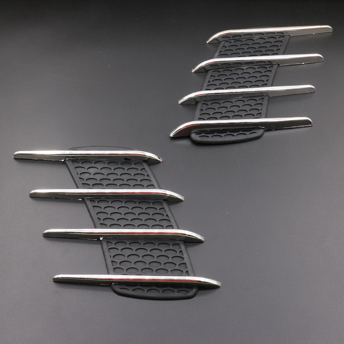 New Universal Car Side Air Flow Vent Fender Hole Cover Intake Grille Duct Decor