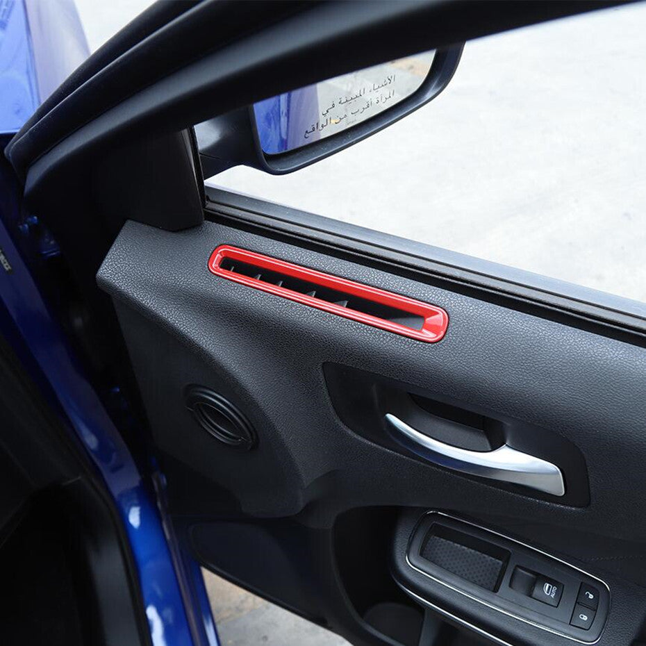 For 2011-2023 for Dodge Charger ABS Red Interior Door A/C Air Outlet Vent Cover Trim v