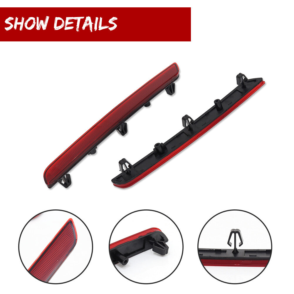 Left + Right Red Rear Bumper Reflector Light Kit for 2020 - 2022 for Toyota GR Supra Q