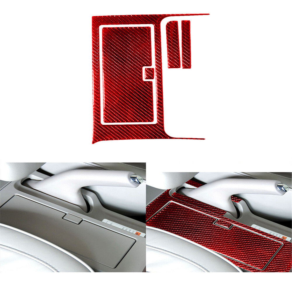 Carbon Fiber Climate Control Panel Cover Trim for Suzuki Grand Vitara 08-13 Red v