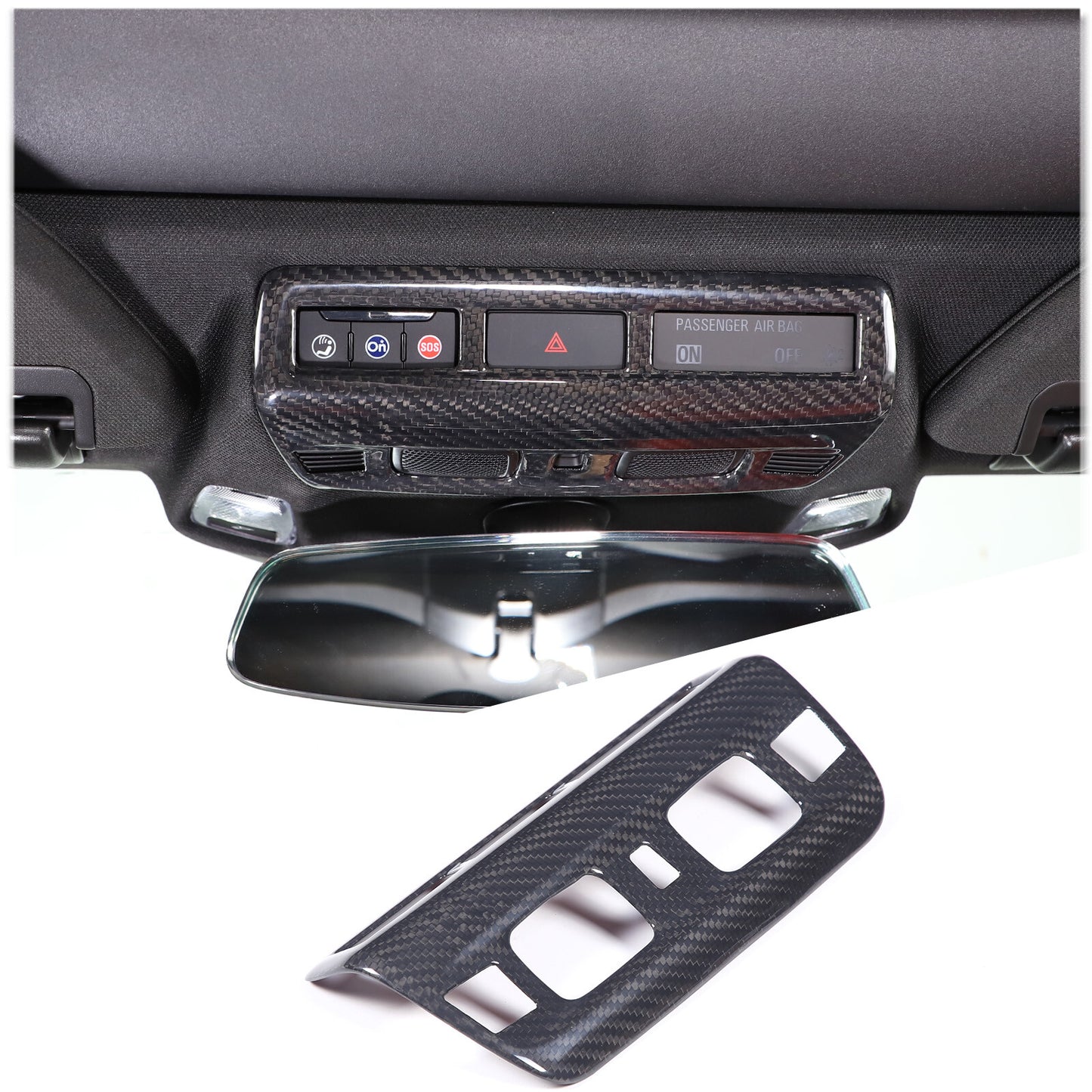 Left for Cadillac SRX 2010-2016 Car Front Mirror Corner Triangle Shaping Fender- v