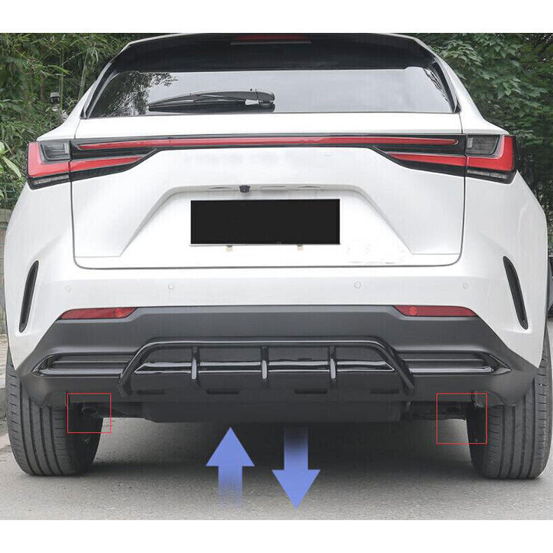 for Lexus NX250 350 350h 2022-24 Blue Muffler Exhaust Tip Finisher Ende Trim 2X