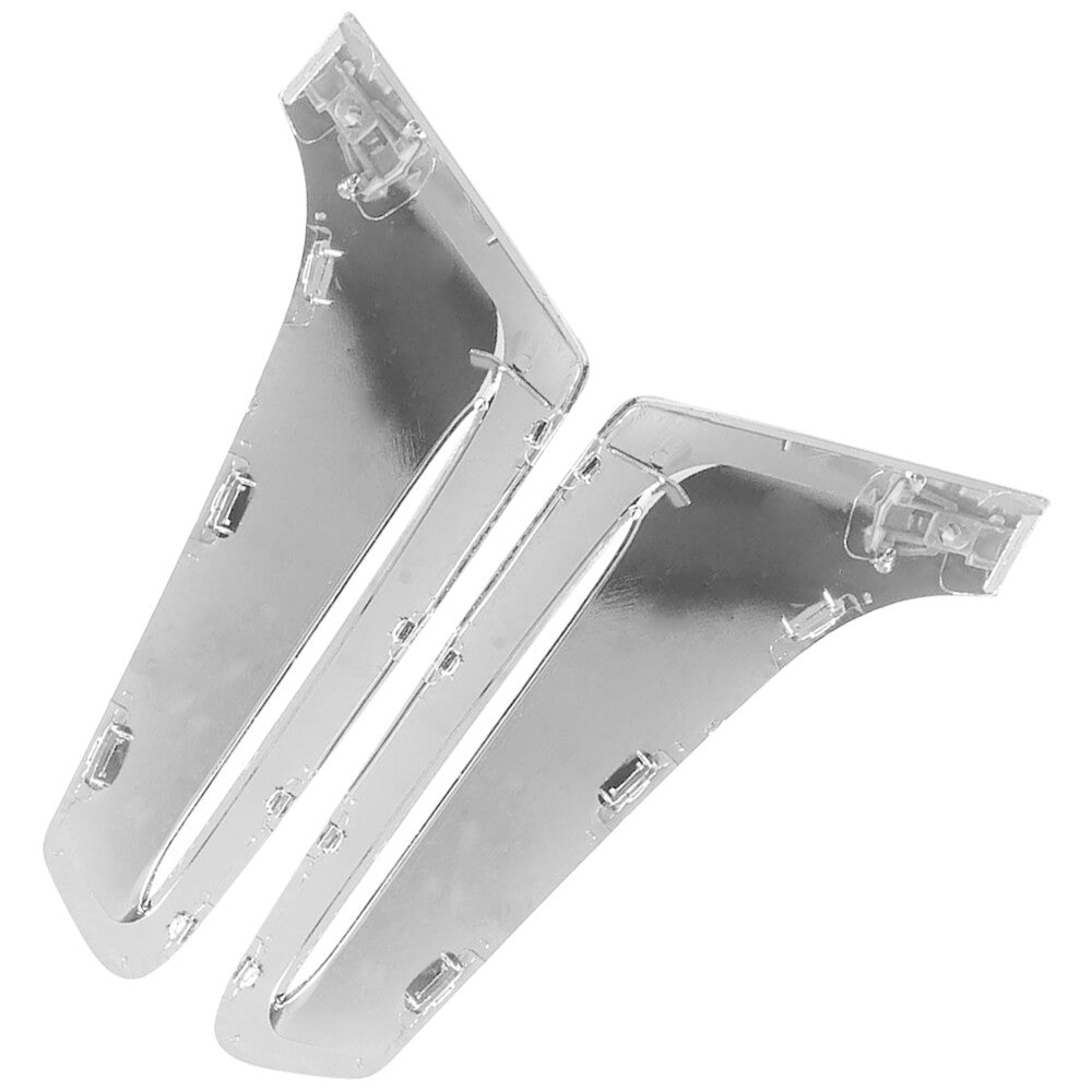 2Pcs Fender Side Air Duct Vent Panel Trim Chrome LHRH For 7 Series G11 2016-19