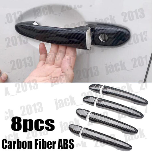 For Mazda3 Axela 2014-2018 Carbon Fiber Side for Smart Lock Door Handle Covers Trim