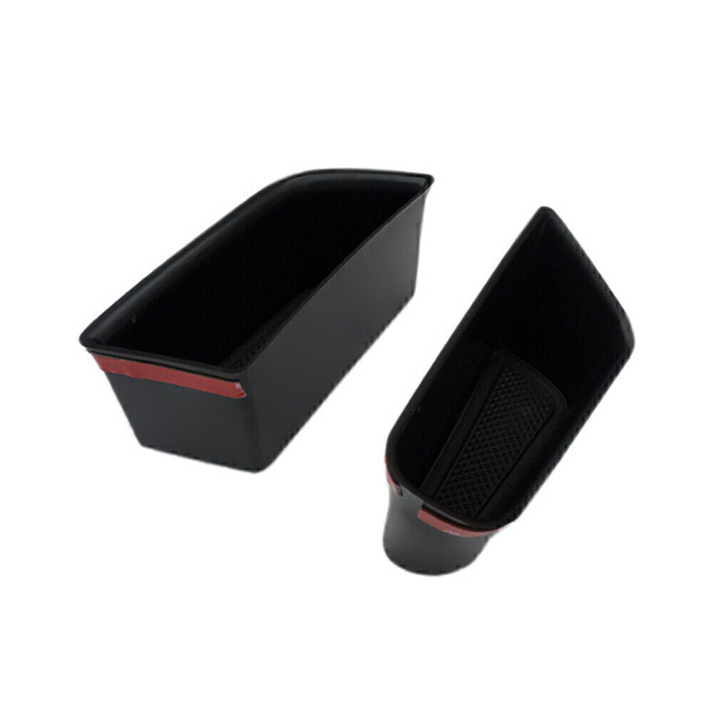 2Pcs Car Door Handle Armrest Storage Box Tray Bin Kit for Audi A4/A5 2009-16