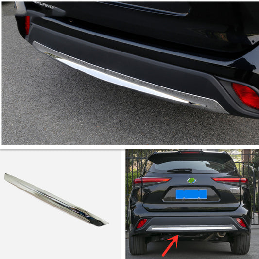 For Toyot@a Highlander 2020-2023 B Chrome Rear Bumper Lower Protector Cover Trim n