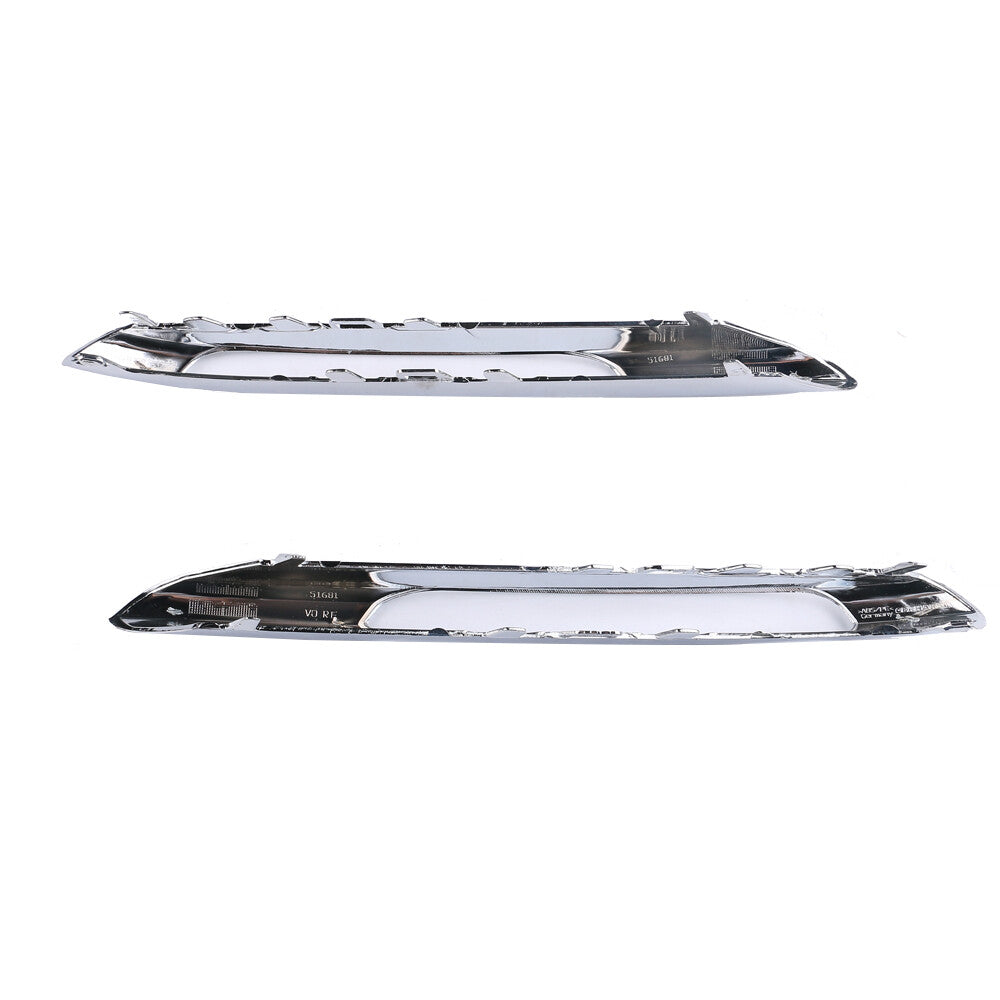 for Mercedes for Benz E CLASS W212 2009-2012 PAIR Front Bumper Fog Light Grille Trim