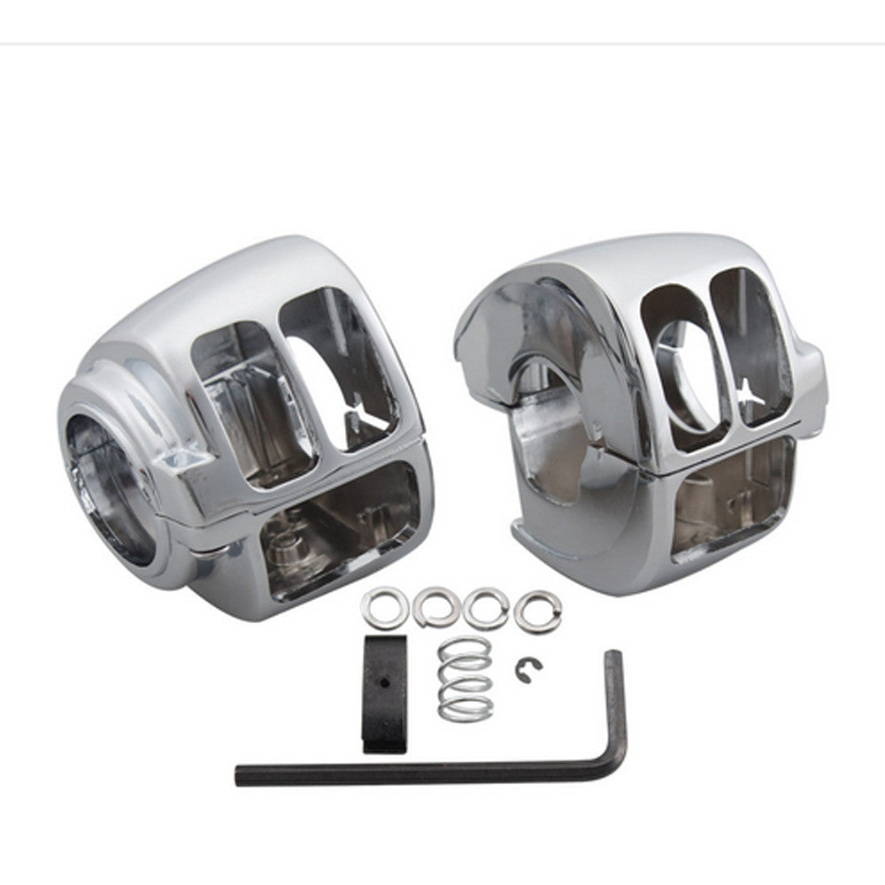 Chrome switch housing protective cover for Harley Davidson Dyna Softail Sportster V-Rod- n