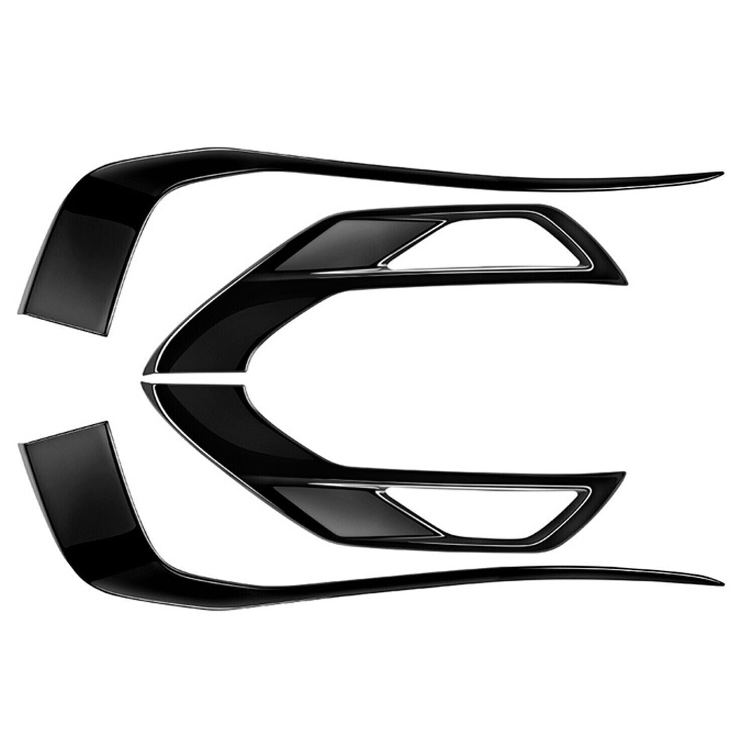 For Outlander 2022-2024 Front Side Grille Molding Cover Glossy B n