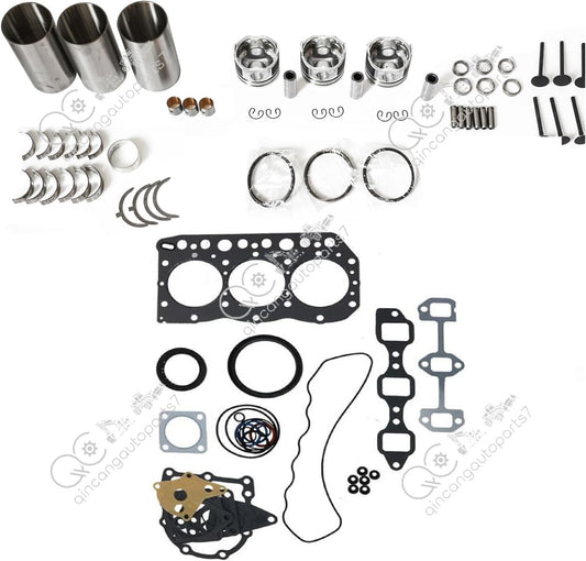Overhaul Rebuild Kit forYanmar Engine 3TNC78 3TNC78E Doosan DH30 Takeuchi