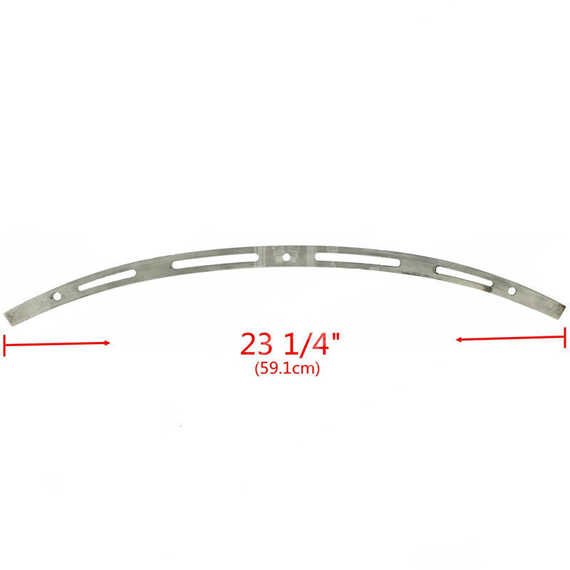 Chrome Slotted Batwing Windshield Trim for Harley 14-UP Electra Street Tri Glide