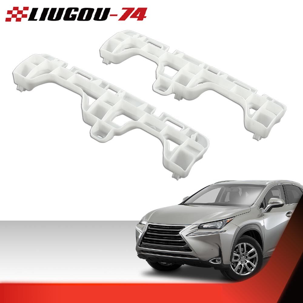 Bumper Bracket Kit Fits 15 - 17 for Lexus NX200t Front Driver and Passenger Side - v