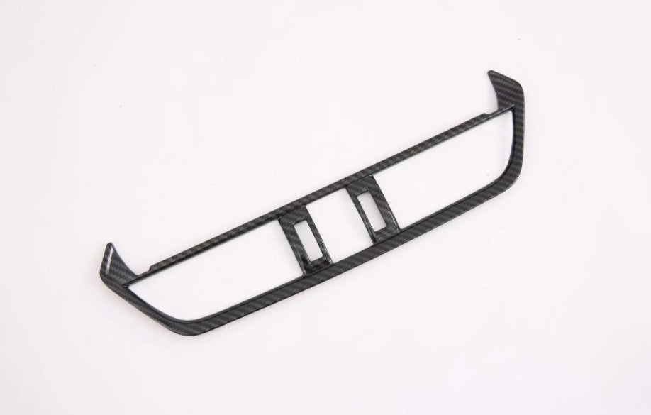 Carbon Fiber Inner Air Condition CD Panel Cover Trim for Toyota RAV4 2019-2024