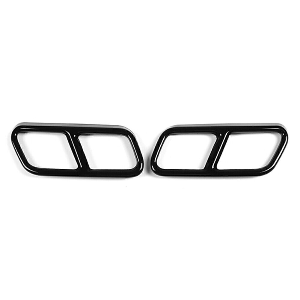 Exhaust Muffler Pipe Tip Tailpipe Cover Trim Fit for Benz S Class W221 W222 2010-17 Q