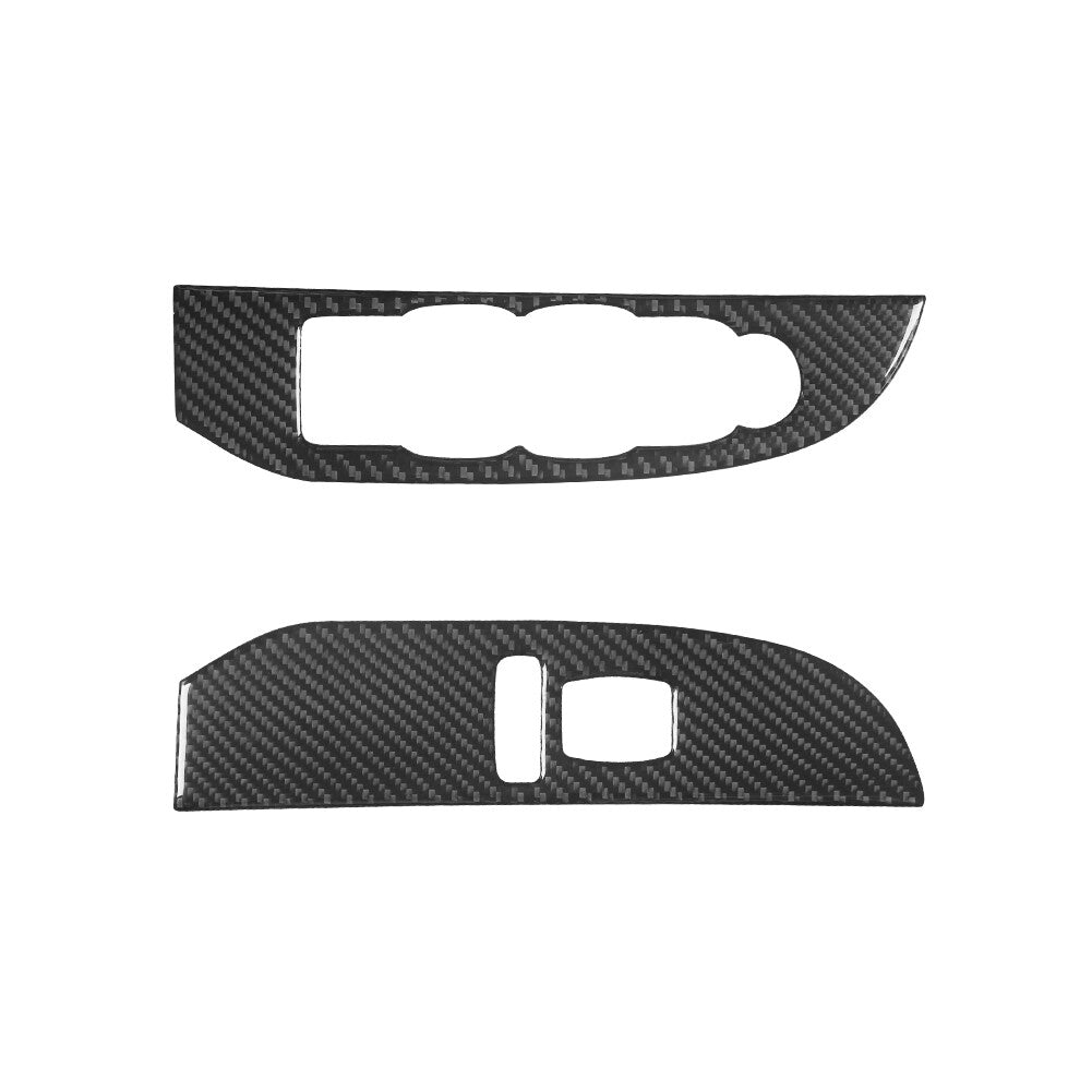 Suitable for Highlander 2020-2023 carbon fiber rearview mirror rain eyebrow frame- v