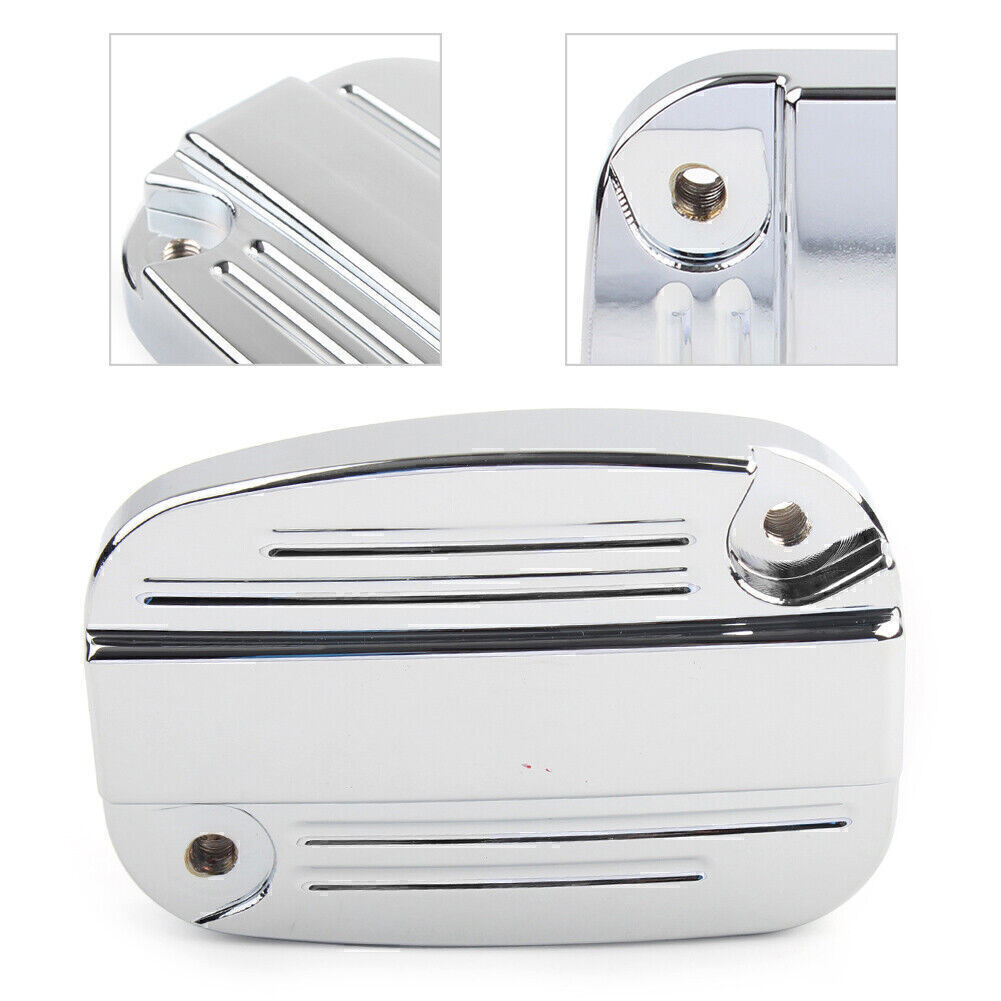 for Harley Touring Street Road Glide Chrome Right Brake Master Cylinder Cover Q