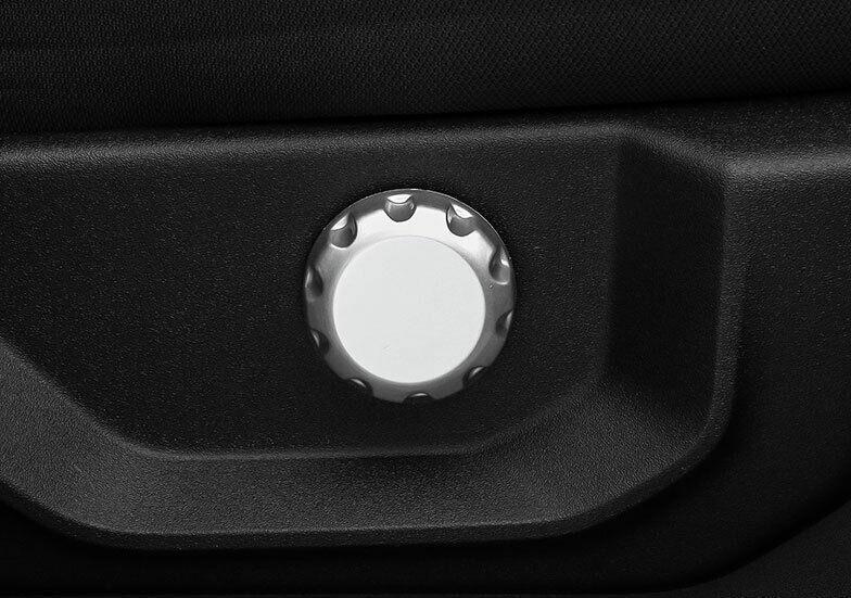 Fit for Ford F150 F-150 2015-2020 Matte Silver Car for Seat Button Handle Cover Trim