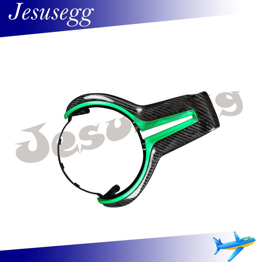 Carbon Fiber Steering Wheel Cover Trim Green for BMW M Series M2 F87 M3 M4 M5 M6