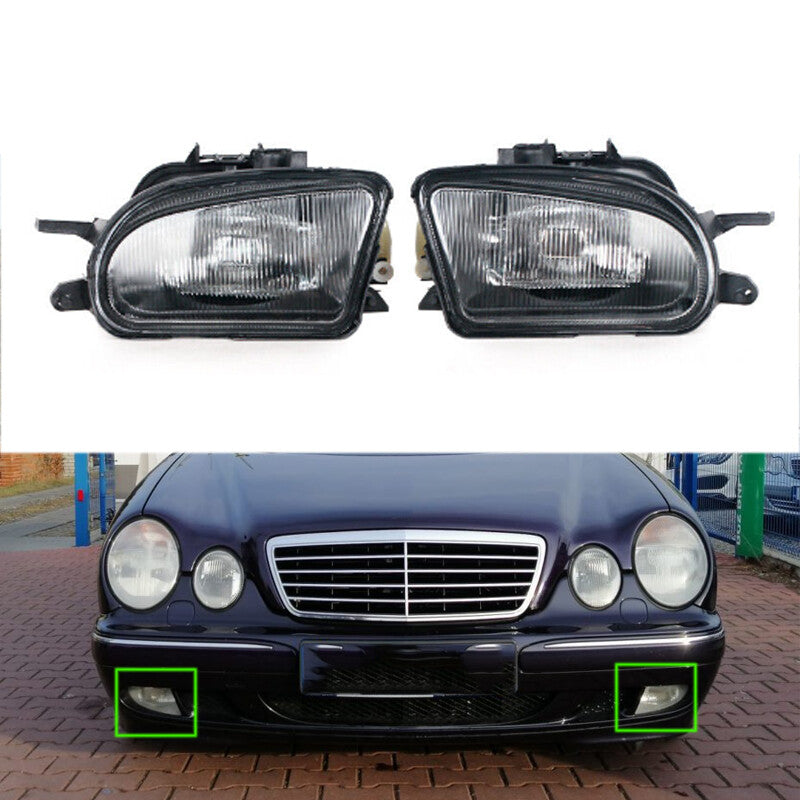Front Fog Light Pair for Mercedes-Benz W210 E200 E220 E240 E280 E300