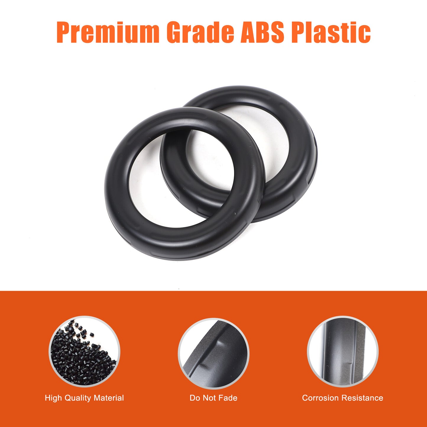 Matte black fog light cover for L200 Triton 2015/2018 models. n