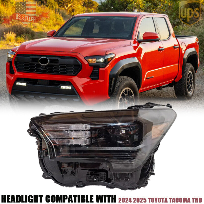 Left Driver Side Led Lamp for Toyota Tacoma TRD 2024-2025 Headlight Assembly