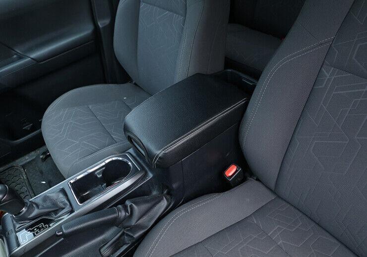 Fit for Toyota Tacoma 2016-2022 Carbon Fiber Leather Armrest Box Holster Trim