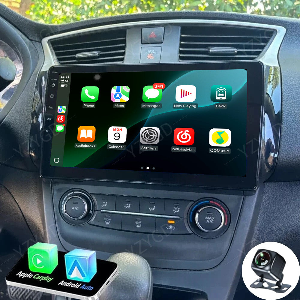 for Nissan Sentra Sylphy 2012-2018 Stereo Android Car Radio CarPlay GPS Screen
