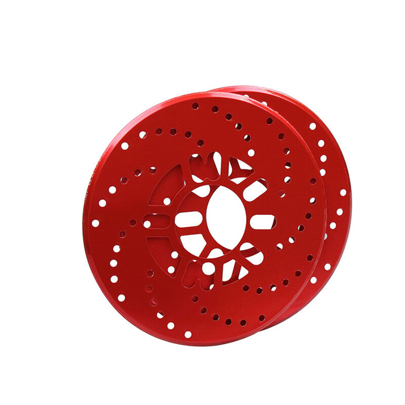 4¡Á Aluminum Auto Wheel Brake Disc Cover Vehicle Decorative Rotor Cross Drilled v