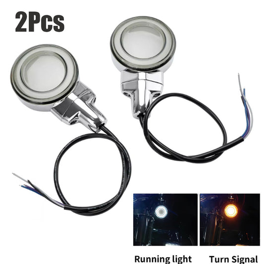 LED flat-front turn signals for Heritage Softail Classic Touring 1999 and above. n