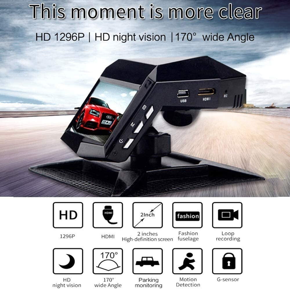 2in HD 1080P Dash Cam Car DVR Camera Video Registrator Night Vision G-sensor