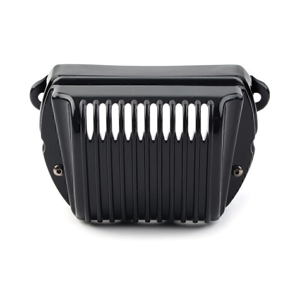 Front Voltage Regulator Cover Accent Black Fit for Harley Bagger 1997-2011 FLH Q