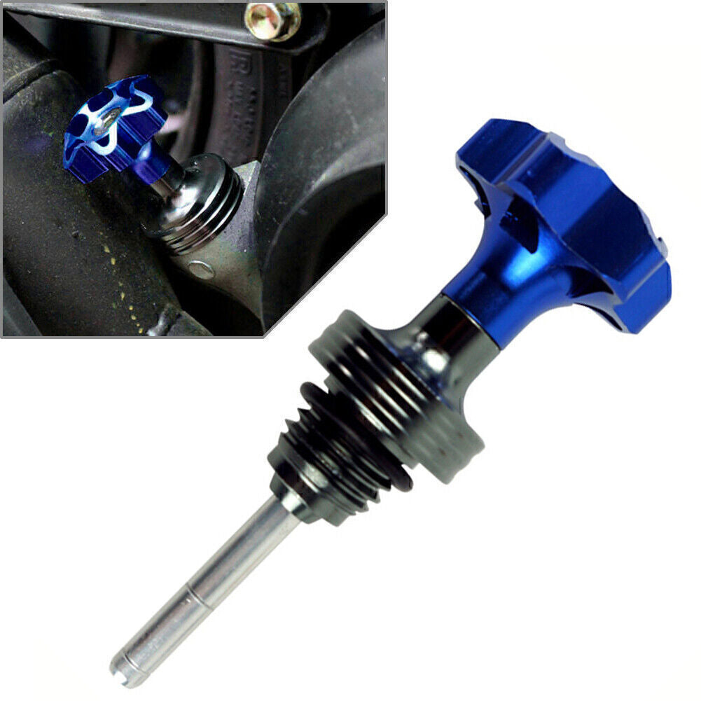 Motorcycle Aluminum Engine Oil Dipstick For 125CC Chinese ATV Pit Dirt Bike Blue Q