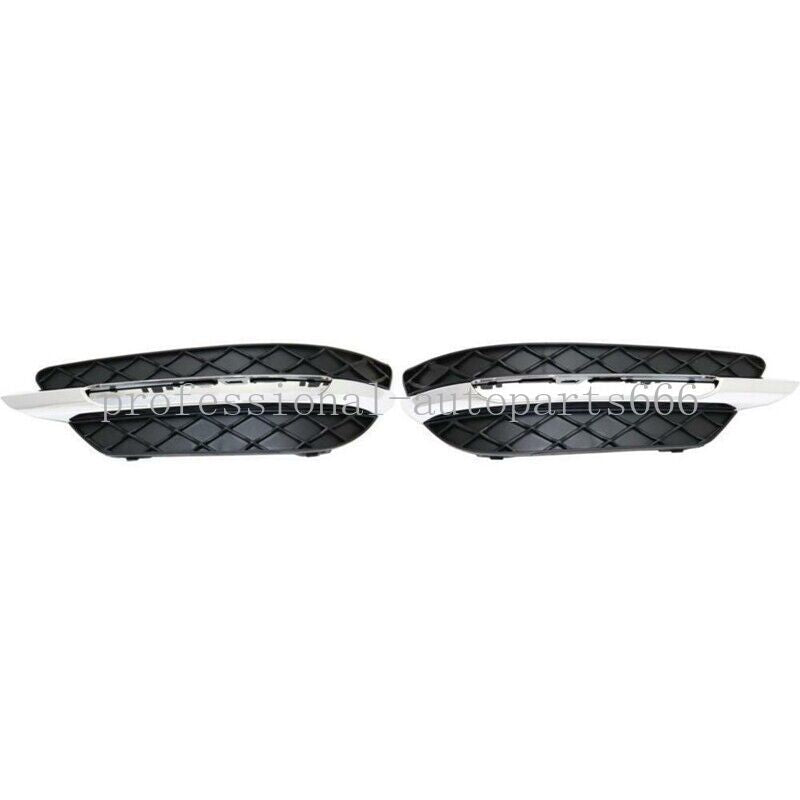 4PCS L+R Daytime Running Light Insert Bezel Grille Trim for 12-14 for Mercedes C250