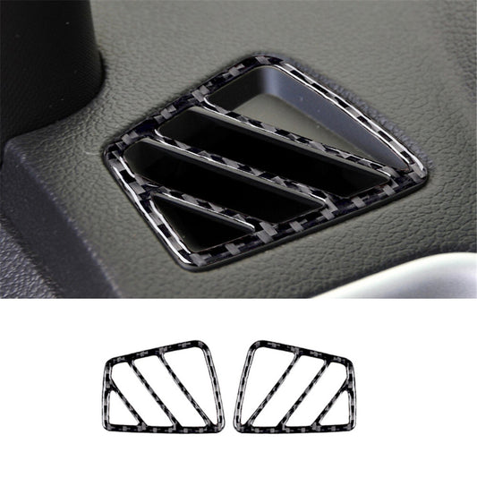 Carbon Fiber Dashboard Side Vent Frame Trim Panel for Ford Explorer 2011-2014