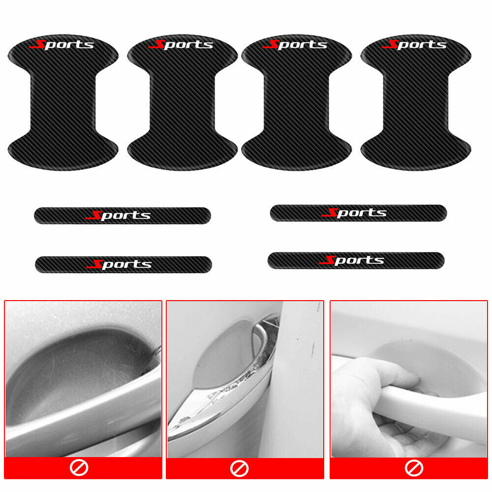2-Piece Red 3D Bumper Roof Sticker Car SUV Decal Devil Horn Car Funny Decoration