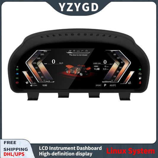 Digital LCD Cluster Instrument Speedometer 12.3 for BMW for X5 F15 X6 F16 2014-2017 Q