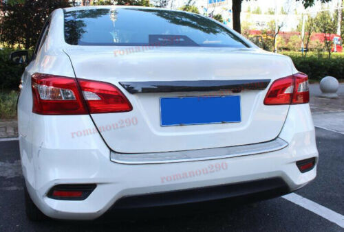 2x for Nissan Sentra 2016-19 Carbon Fiber Front GrilleRear Door Lid Cover Trim