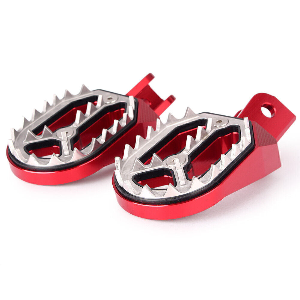 Pair Dirt Bike Foot Pegs for Honda CRF230L 2003 2004 2005 2006 2007-2009 Red Q