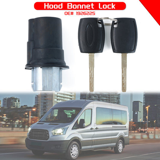 Car Engine Bonnet Lock Release For Tourneo Custom Transit MK8 With 2 Key 1926225