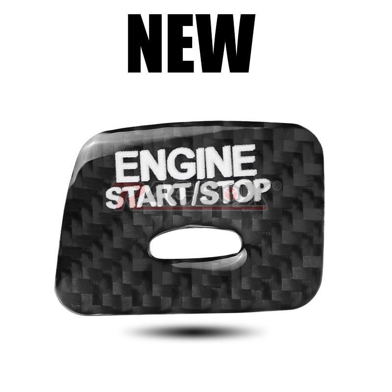Carbon Fiber Engine Start Stop Push Button Cover for Chevrolet Camaro 16-19