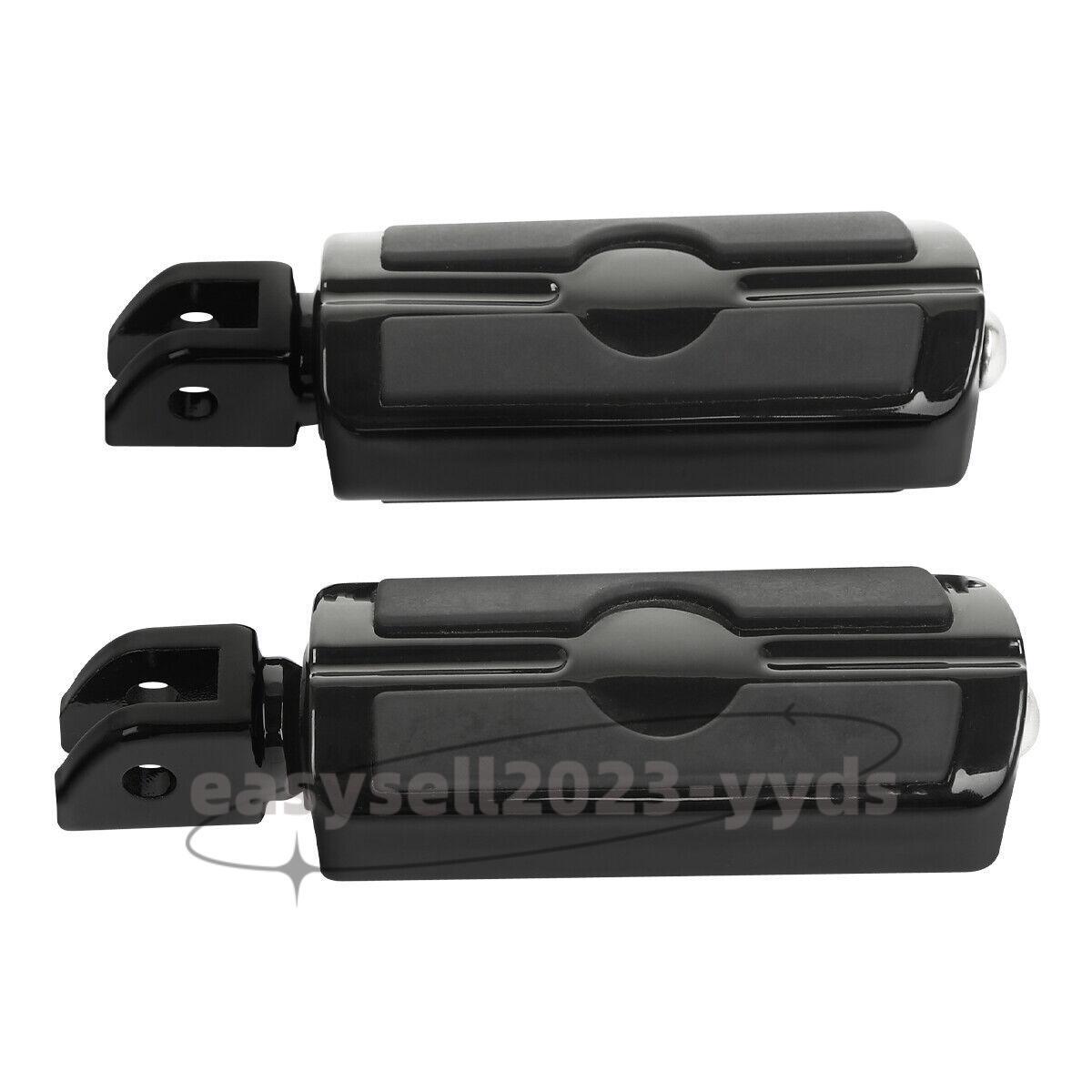 Black Foot Rest Male Mount Foot Pegs Footrest for Harley Softail Breakout Street