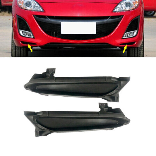 A pair of LH&RH front bumper lower vent cover trim frames for 2010-2011 for Mazda 3. Q