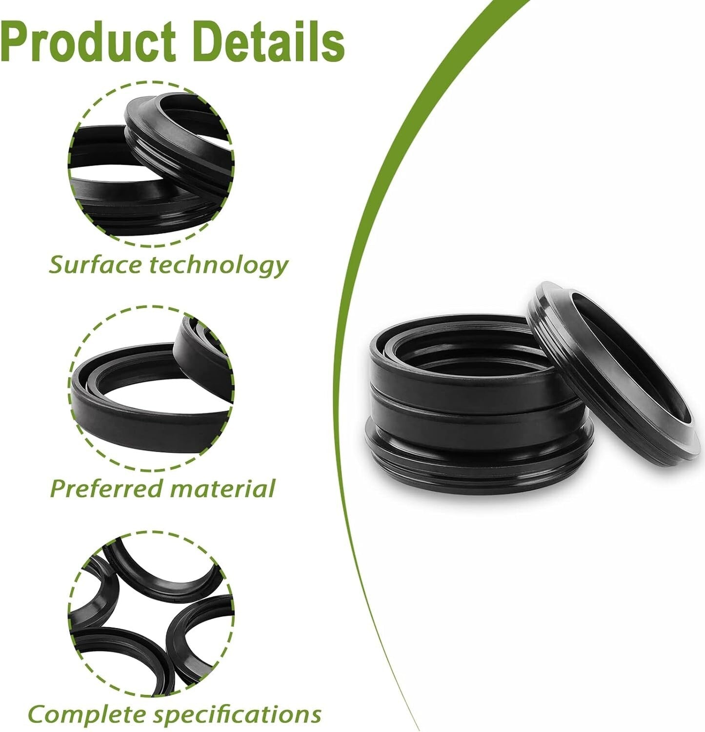 Front Fork OilDust Seal Kit for Suzuki DRZ400 2000-2007, RM125 250 1996-2000